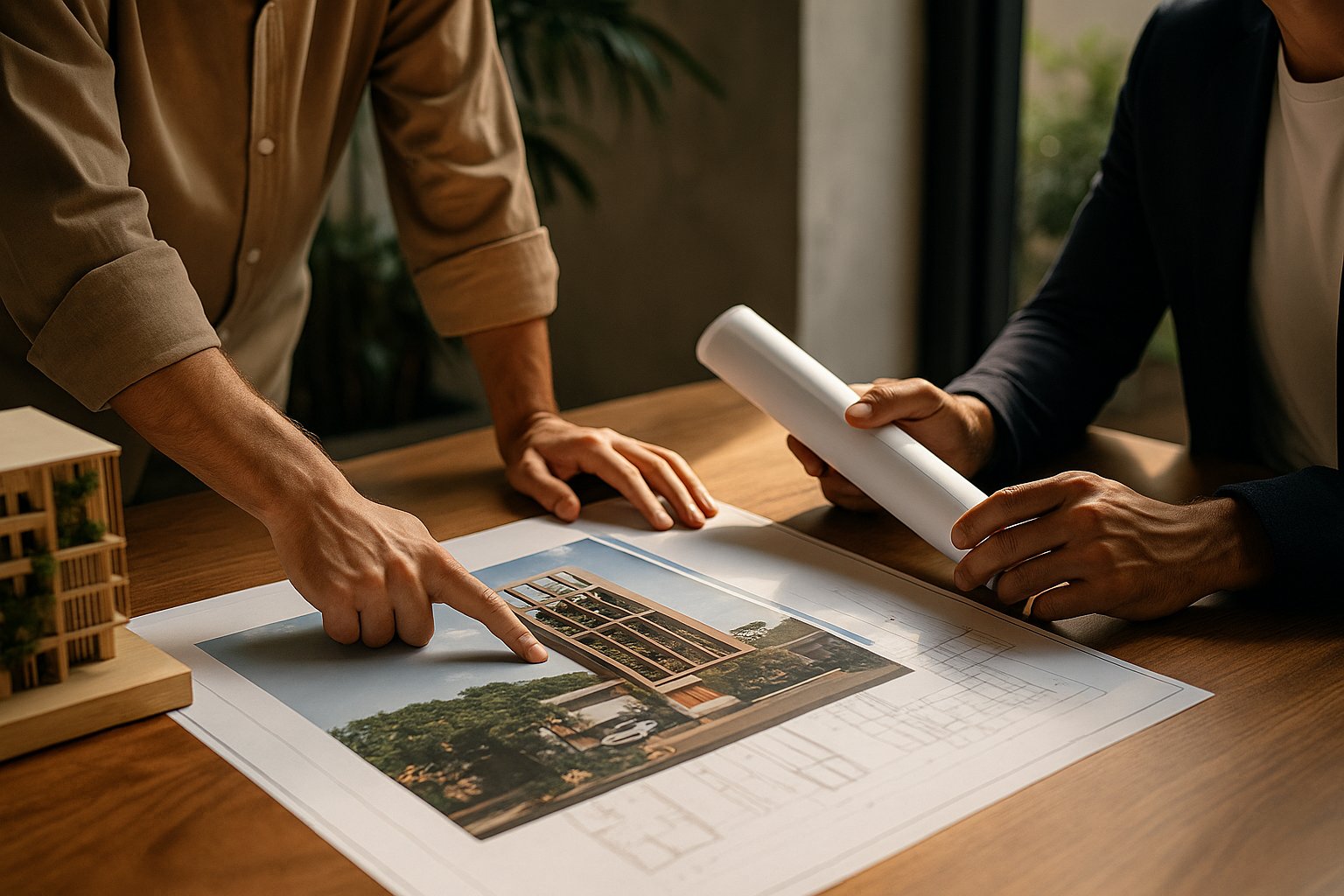 [Imagen conceptual de arquitectura moderna y visión urbana]